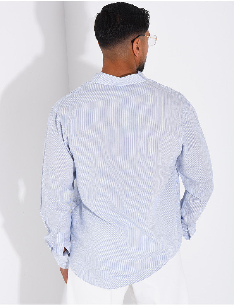 Chemise manches longues à rayures