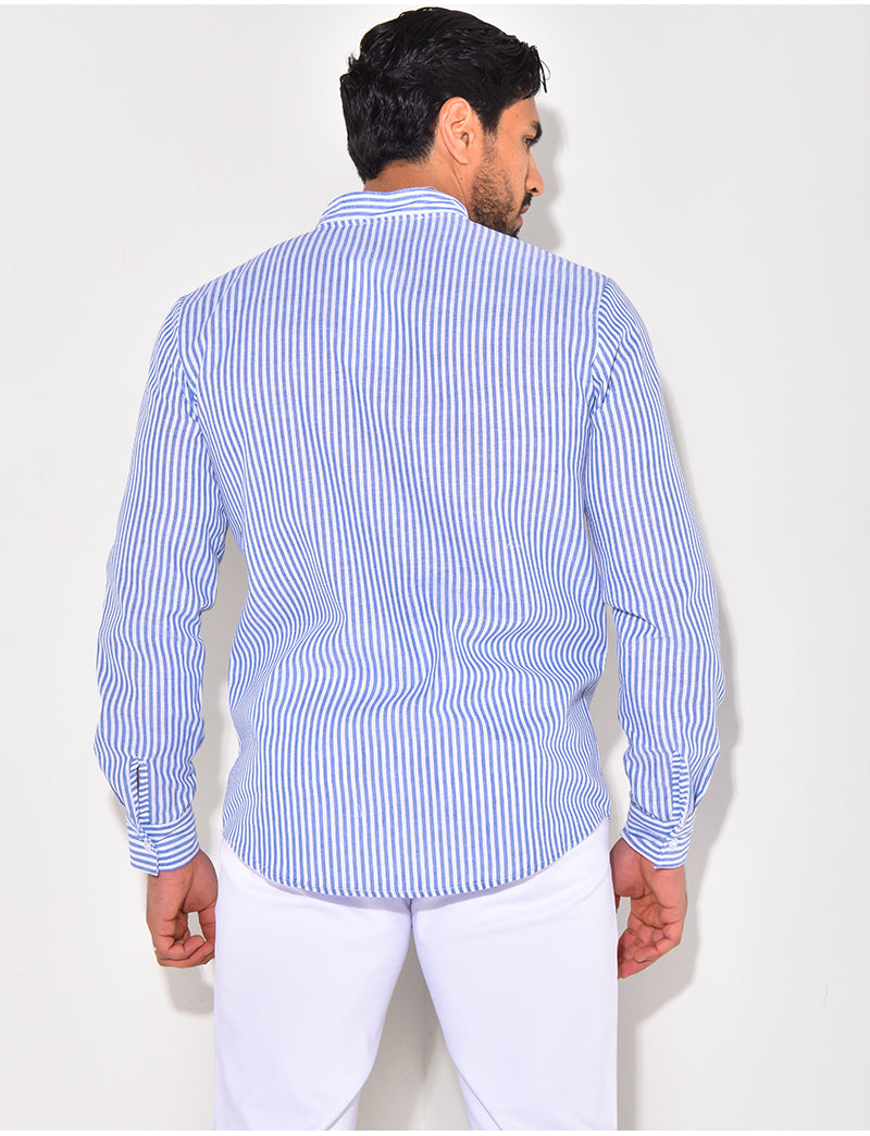 Chemise manches longues à rayures