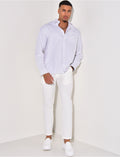 Chemise manches longues à rayures