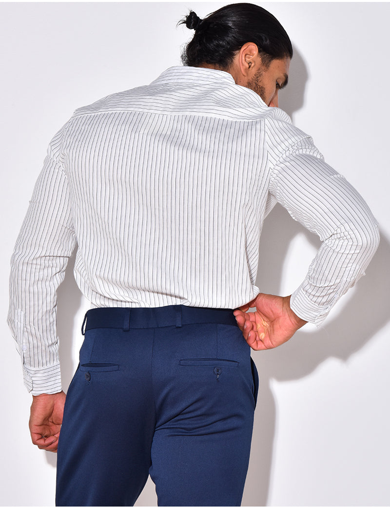 Chemise manches longues à rayures