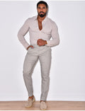 Chemise manches longues à rayures