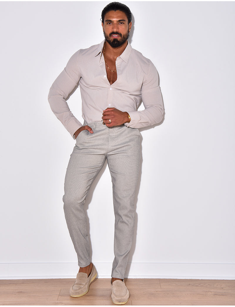 Chemise manches longues à rayures