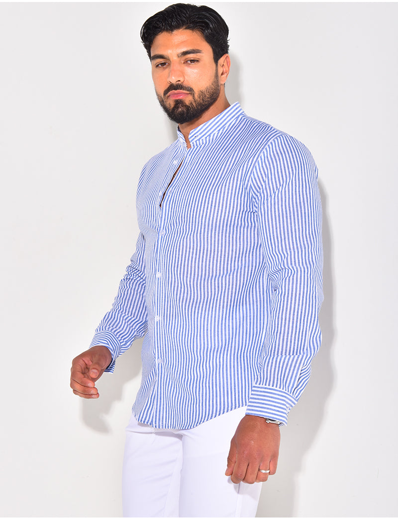 Chemise manches longues à rayures