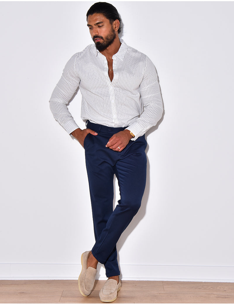 Chemise manches longues à rayures