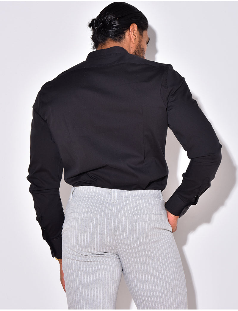 Chemise manches longues col rond