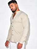 Chemise manches longues col rond
