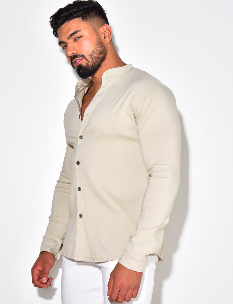 Chemise manches longues col rond