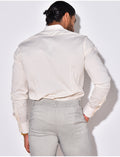 Chemise manches longues col rond