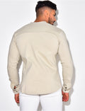 Chemise manches longues col rond