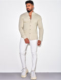 Chemise manches longues col rond