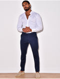 Chemise manches longues col rond