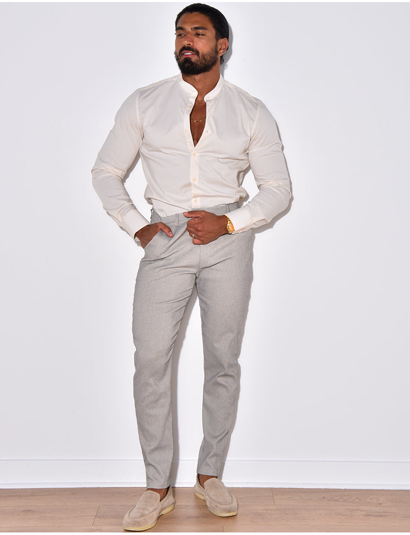 Chemise manches longues col rond