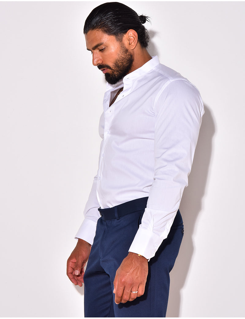 Chemise manches longues col rond