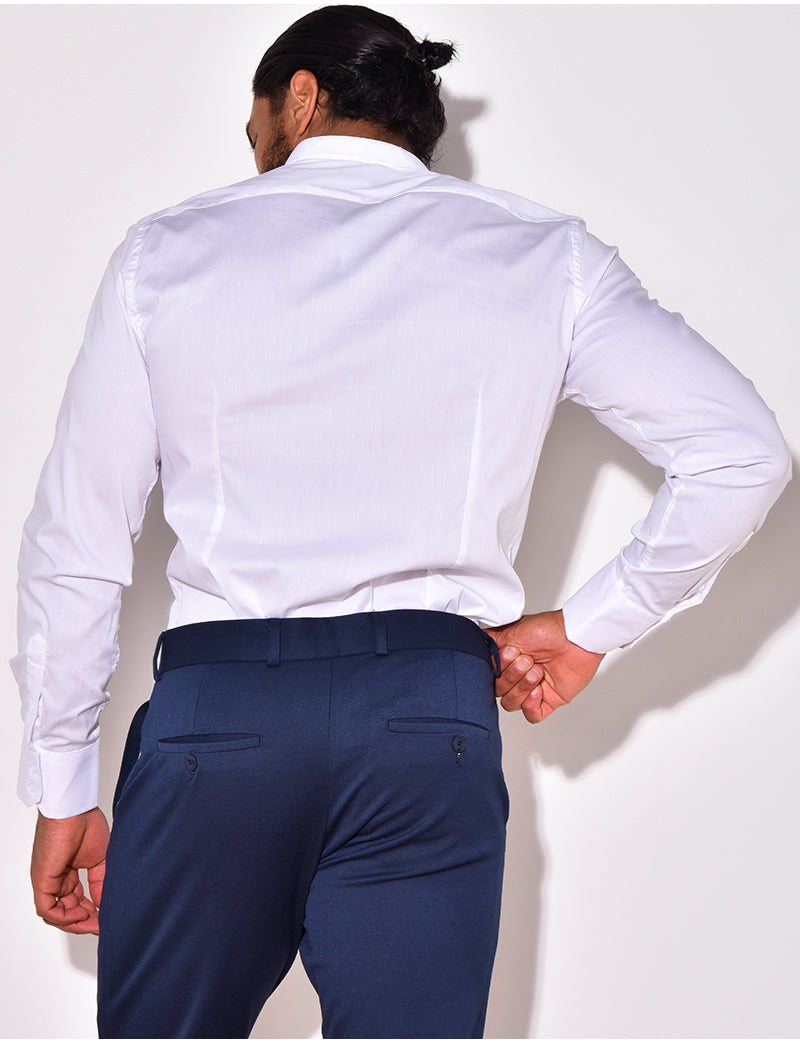 Chemise manches longues col rond
