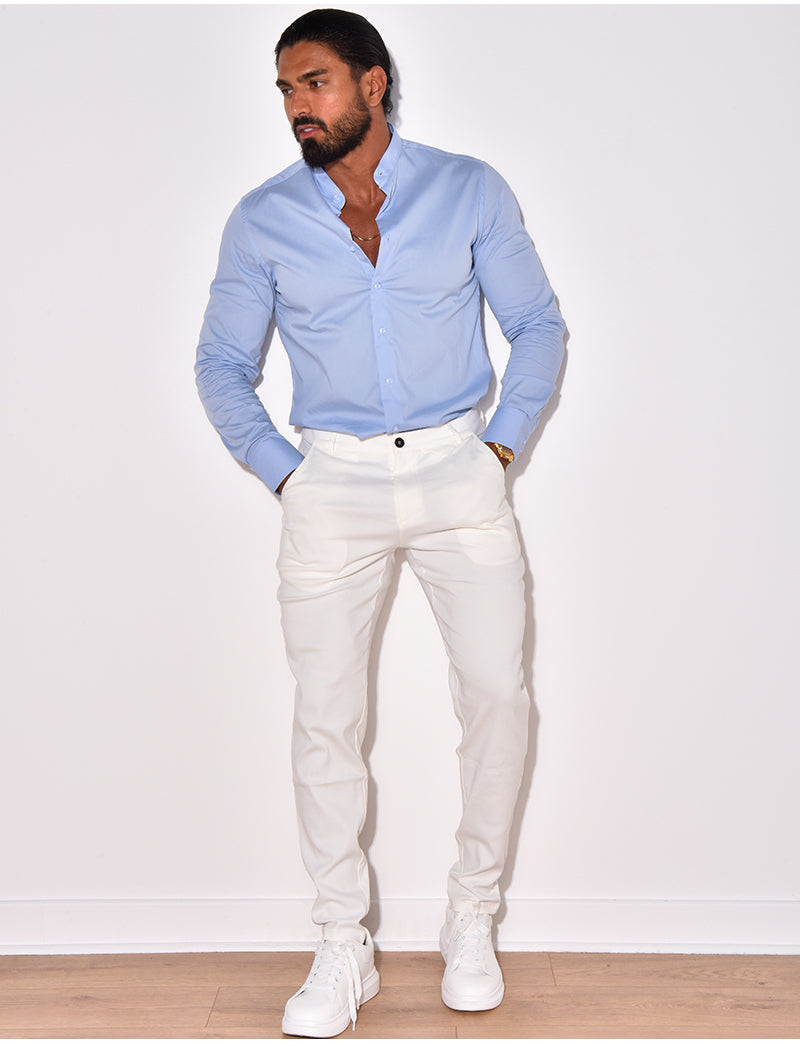 Chemise manches longues col rond