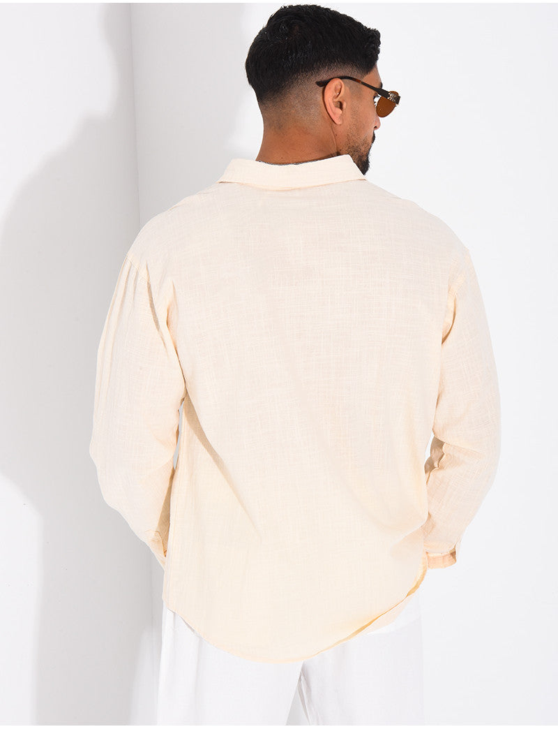 Chemise manches longues en lin