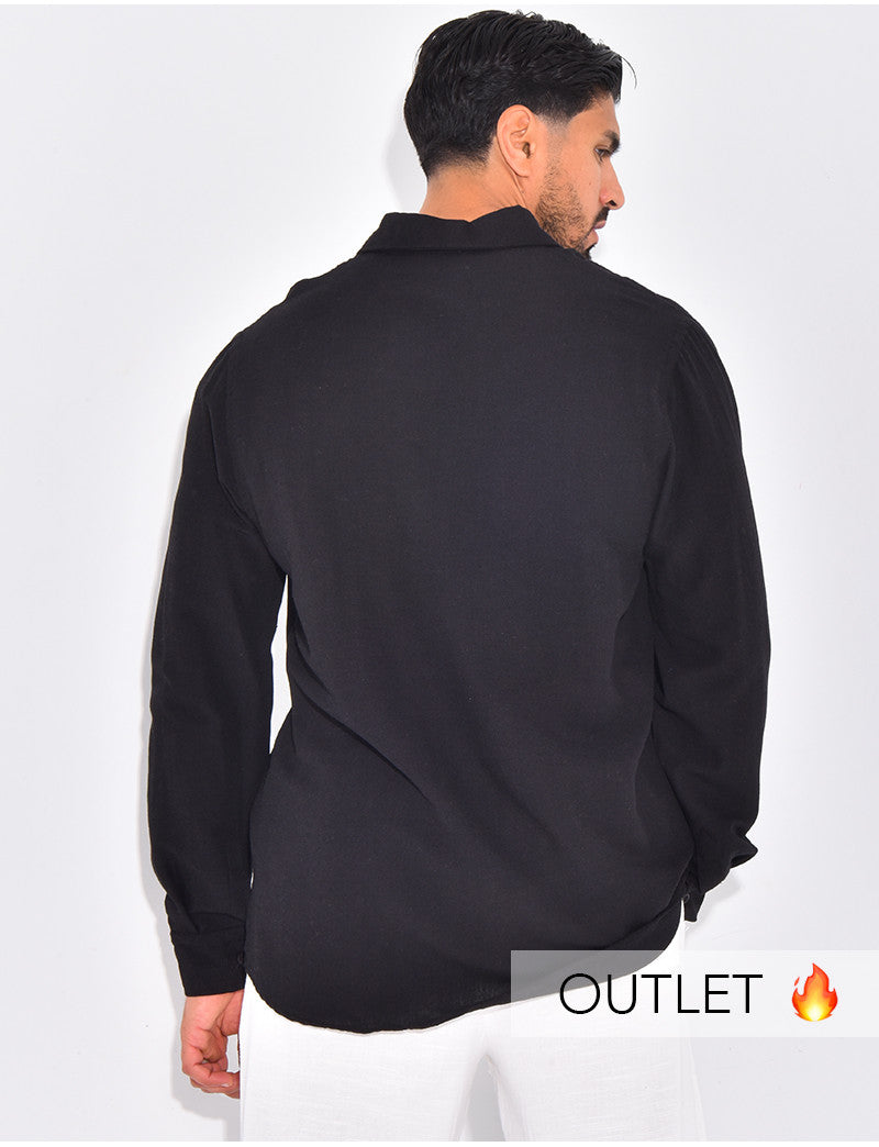 Chemise manches longues en lin
