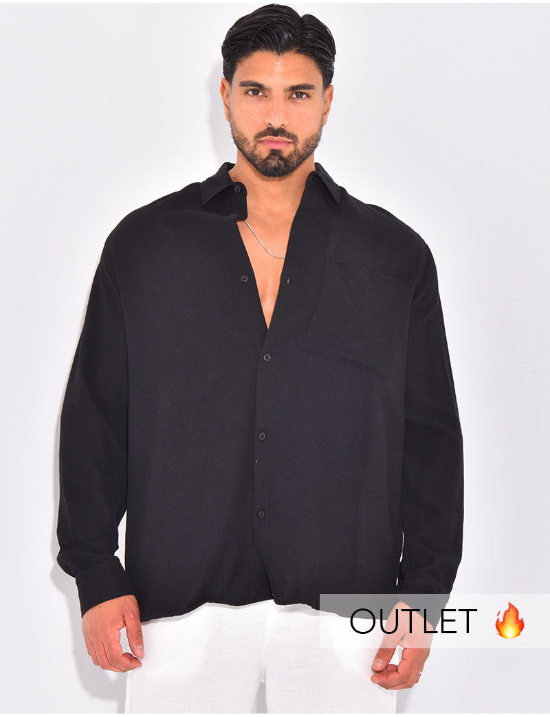 Chemise manches longues en lin