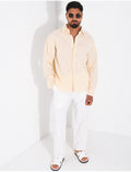 Chemise manches longues en lin