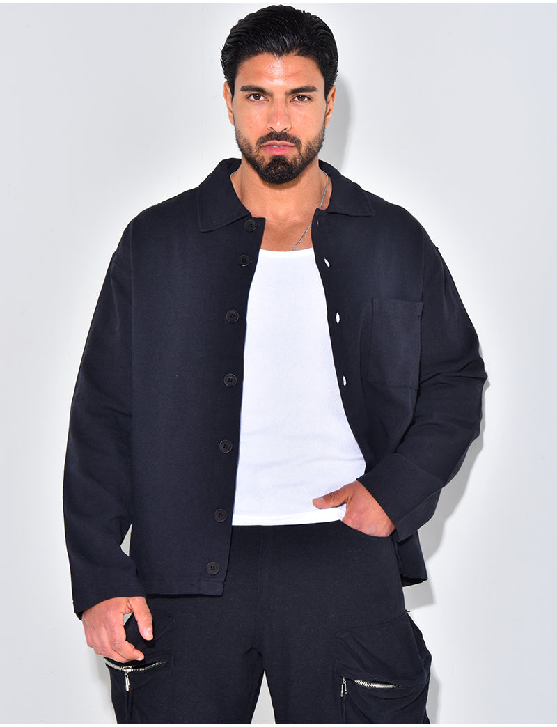 Chemise manches longues en lin