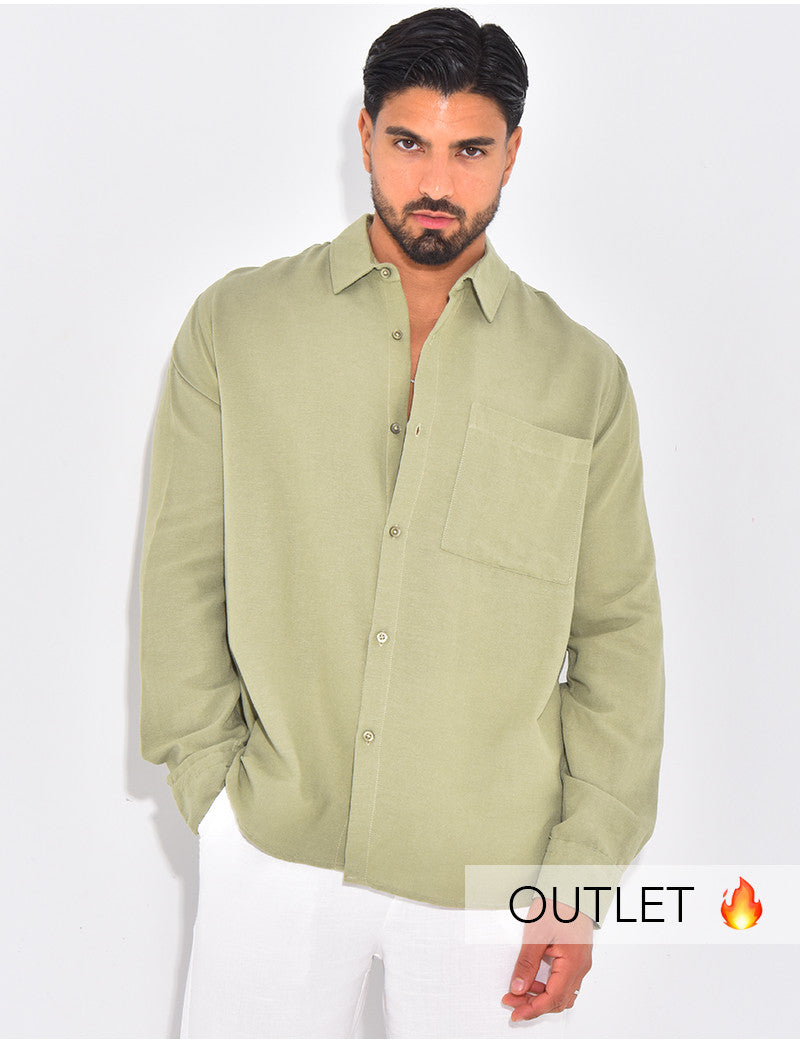Chemise manches longues en lin