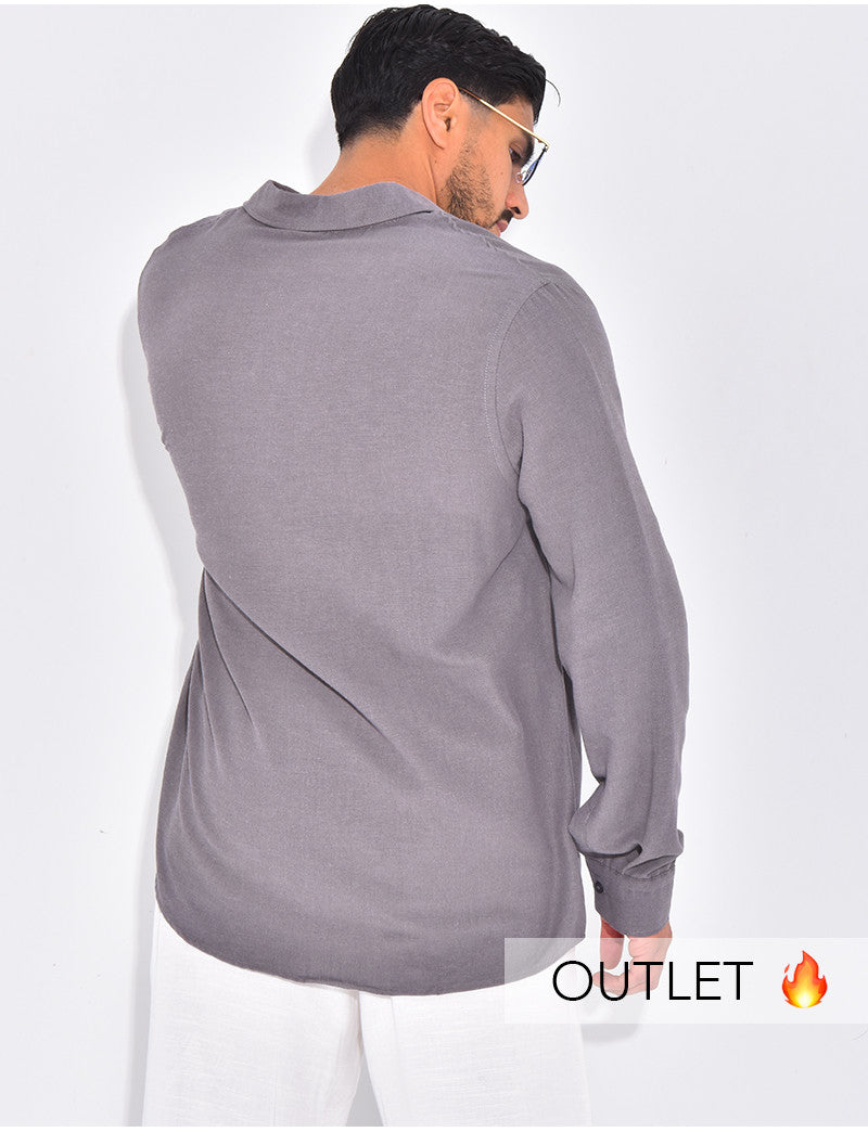 Chemise manches longues en lin