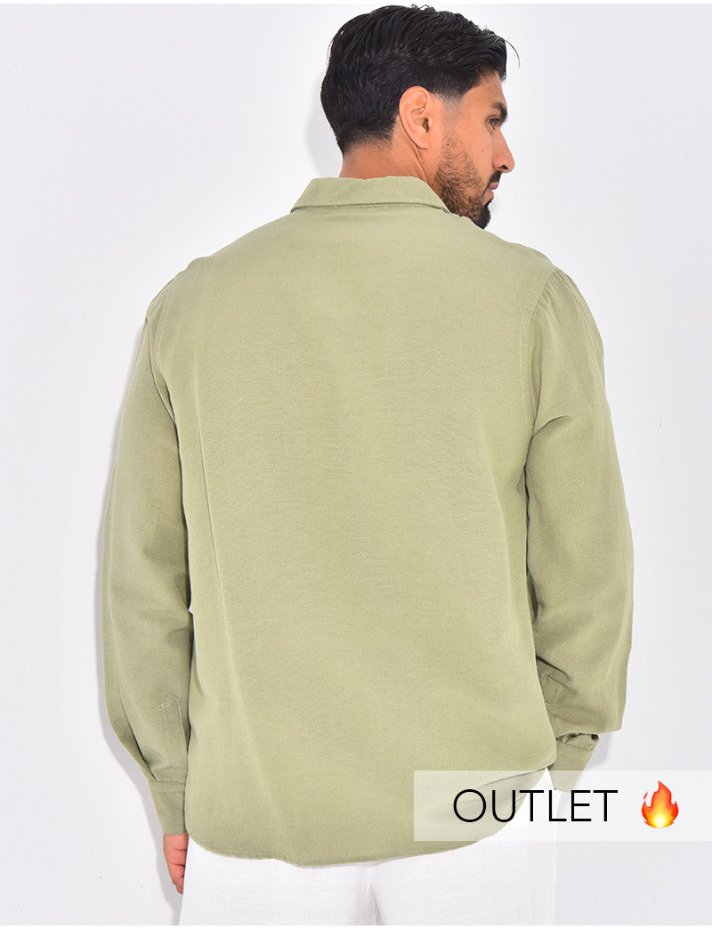 Chemise manches longues en lin
