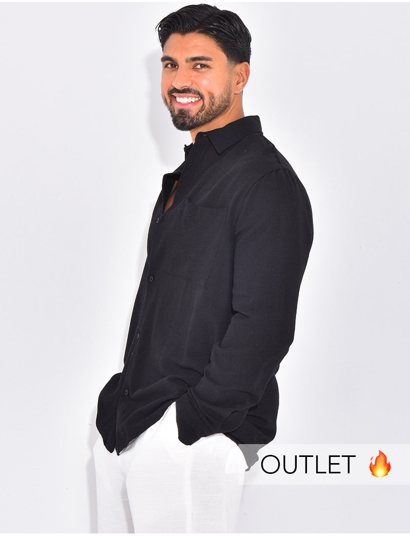 Chemise manches longues en lin