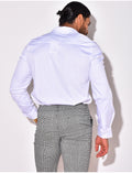 Chemise manches longues satinée