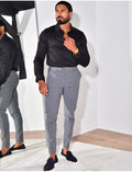 Chemise manches longues satinée