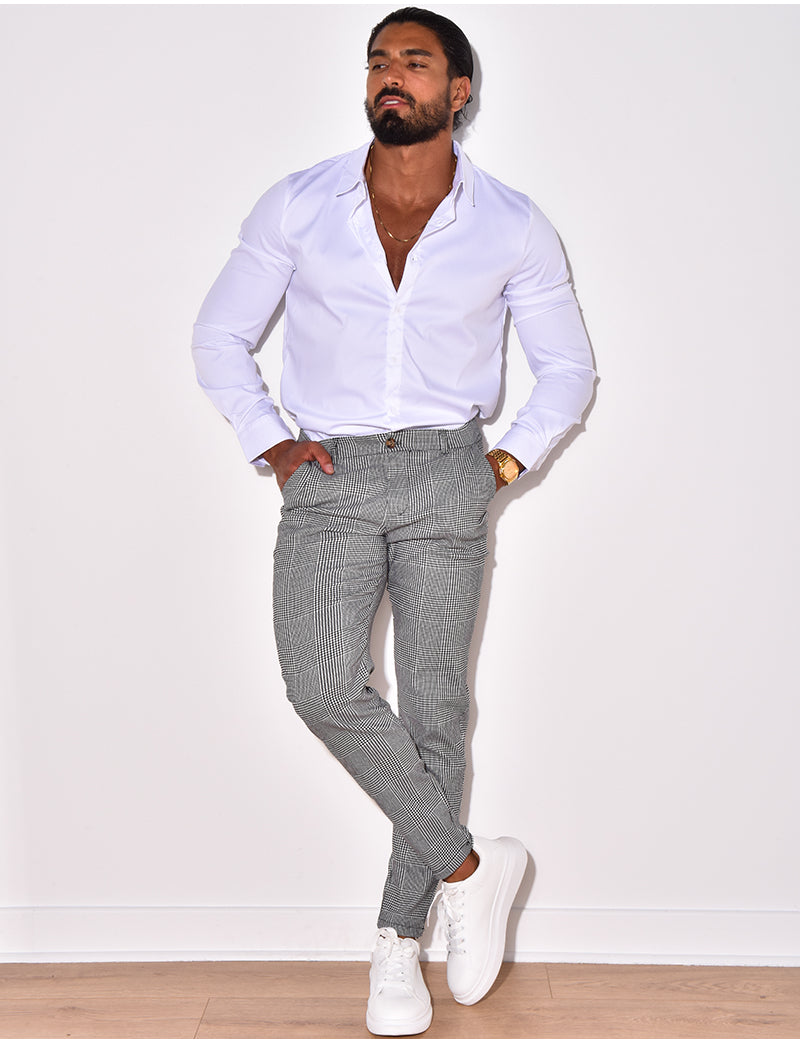 Chemise manches longues satinée
