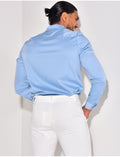 Chemise manches longues satinée