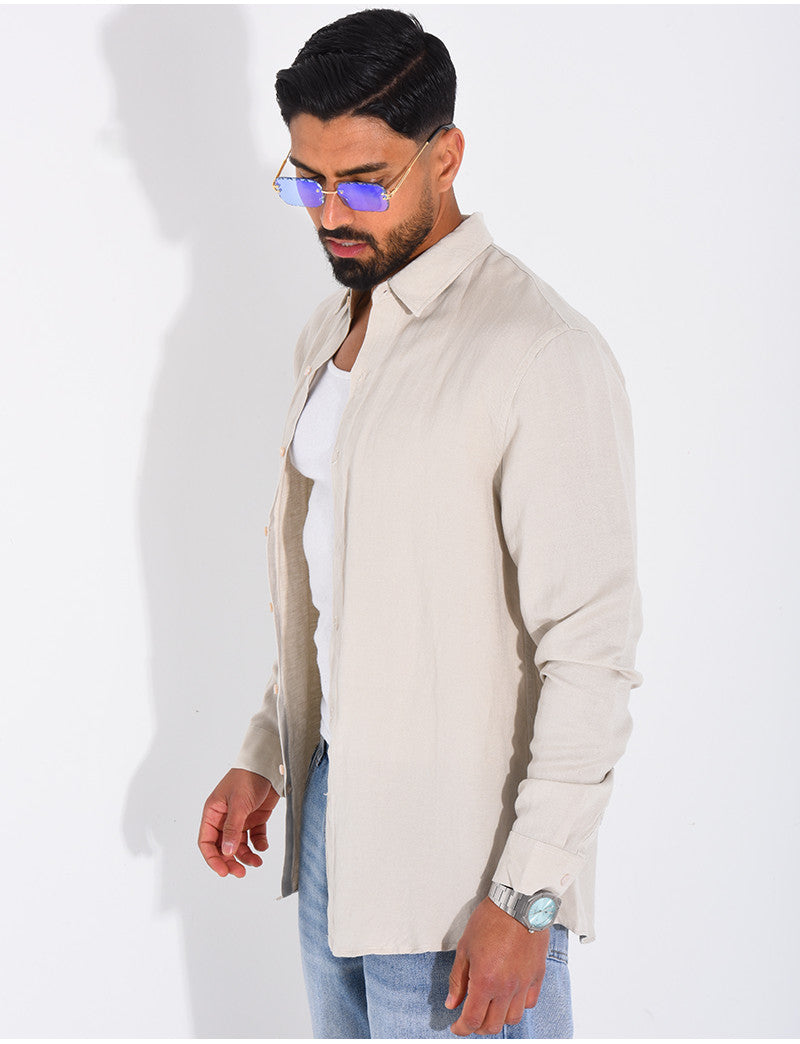 Chemise manches longues