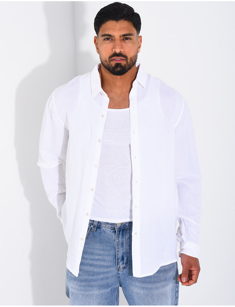 Chemise manches longues