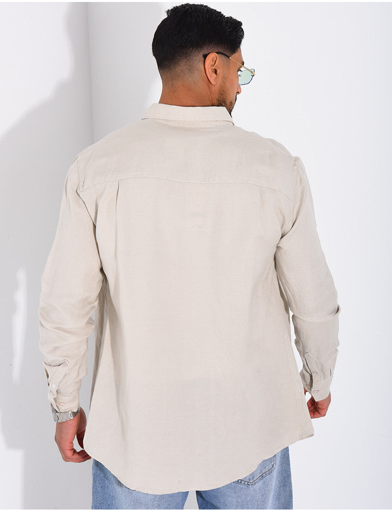 Chemise manches longues