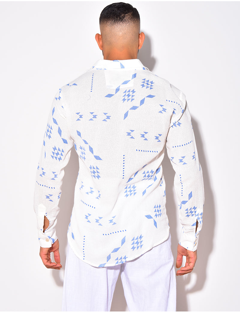 Chemise à motif aztéque