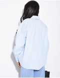 Chemise oversize à cravate assortie