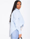 Chemise oversize à cravate assortie