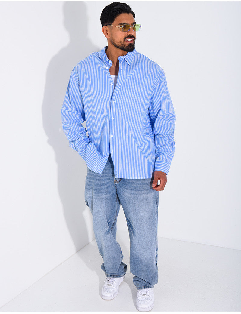 Chemise rayée manches longues