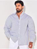 Chemise rayée manches longues