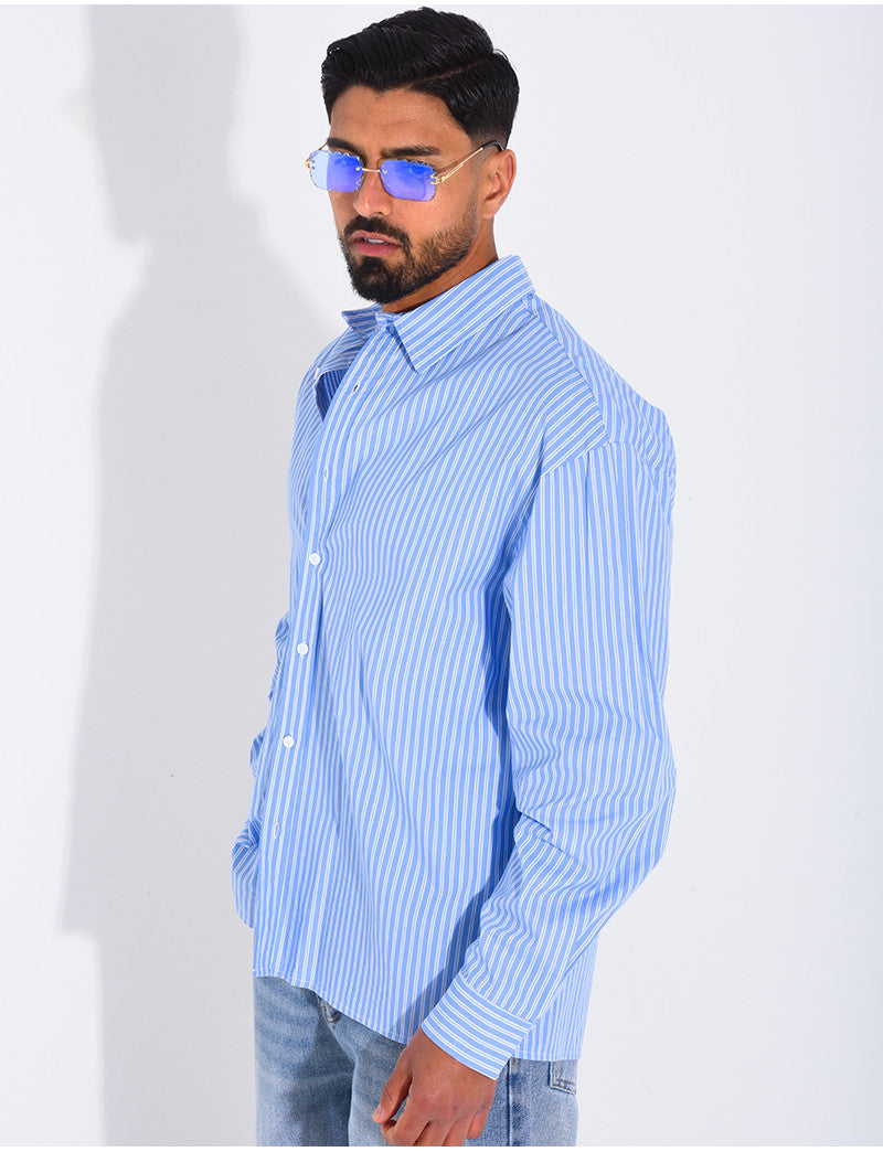 Chemise rayée manches longues