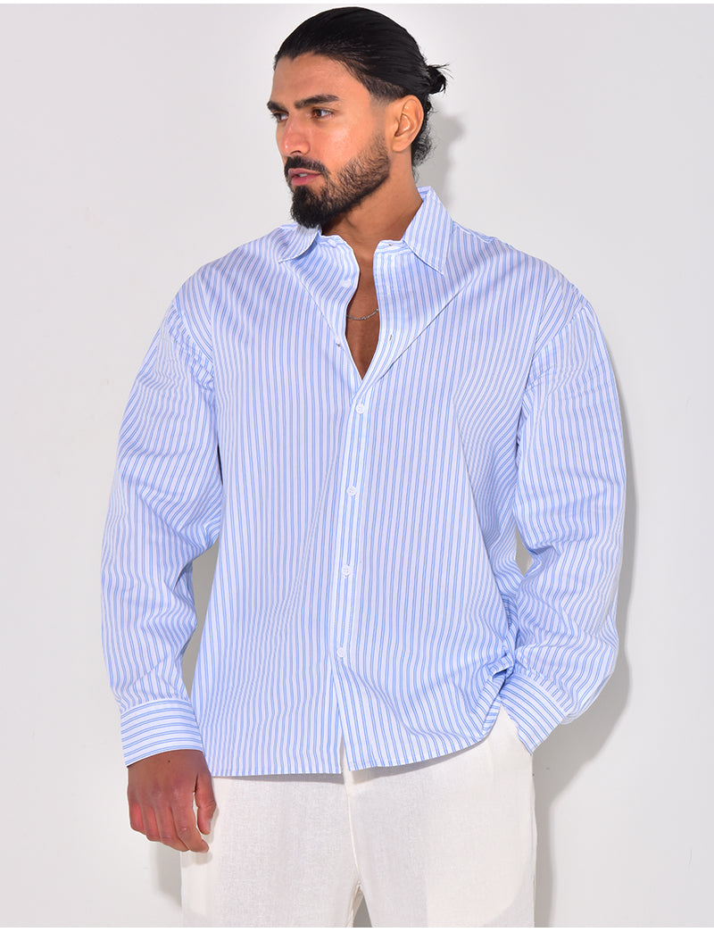 Chemise rayée manches longues