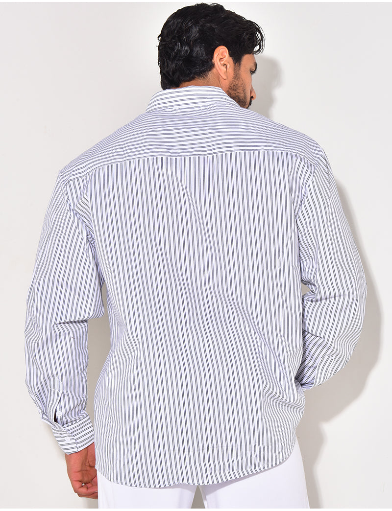 Chemise rayée manches longues