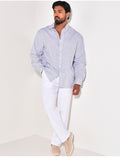Chemise rayée manches longues