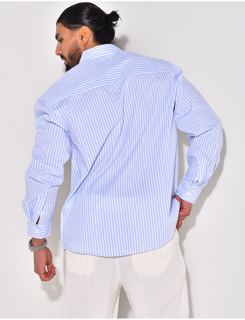 Chemise rayée manches longues