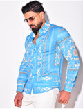 Chemise satiné à motif