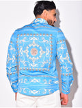 Chemise satiné à motif