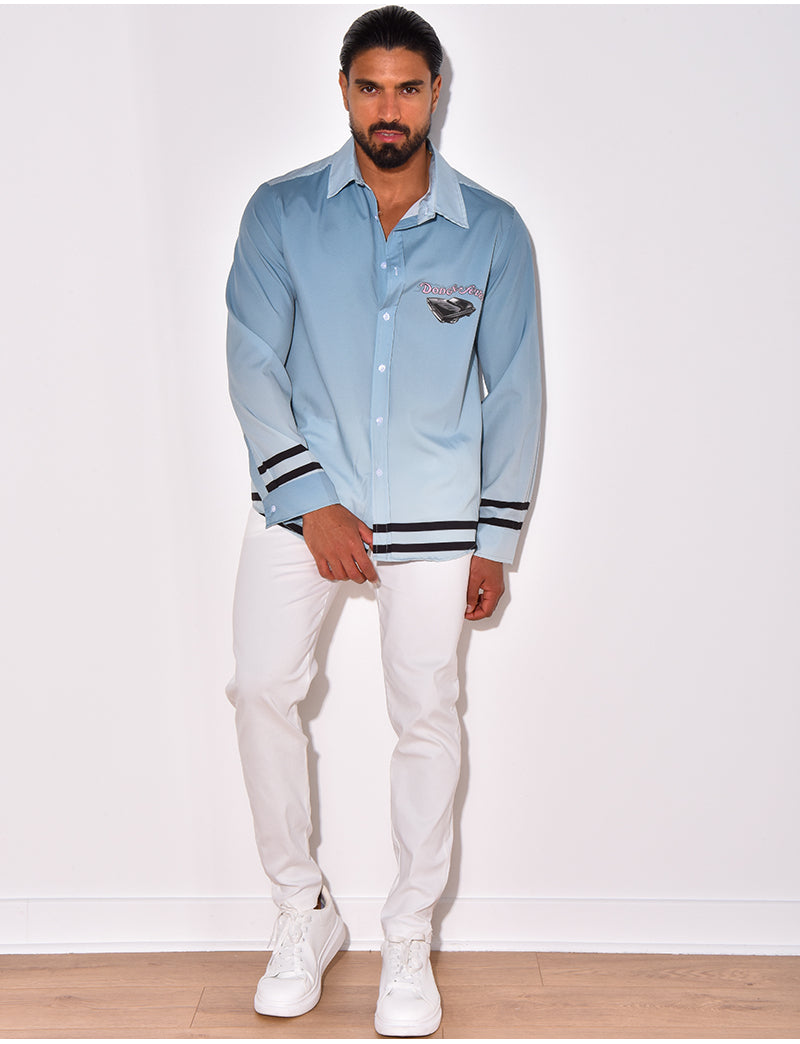 Chemise satinée "Dodge fever"