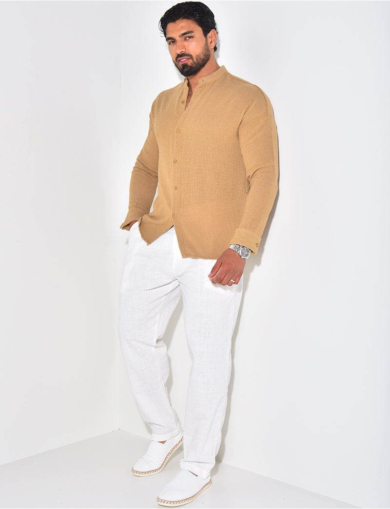 Chemise texturée