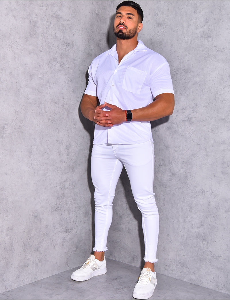 Chemise texturée